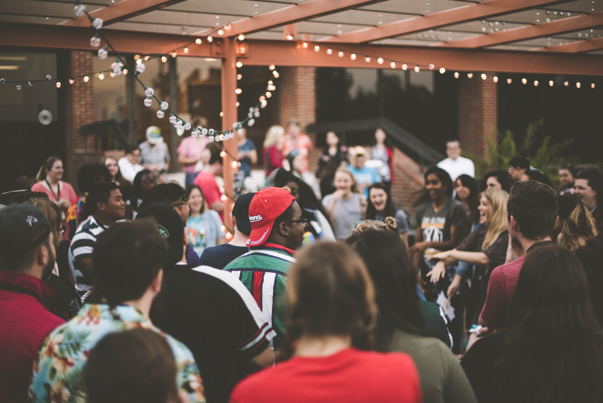 Event with many people gathered around