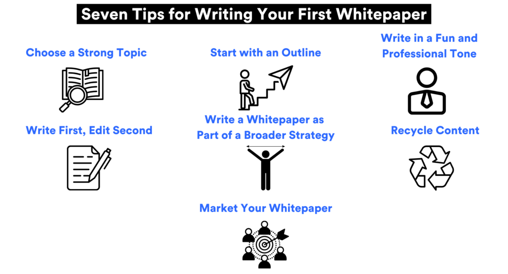 Seven Tips for Writing Your First Whitepaper
