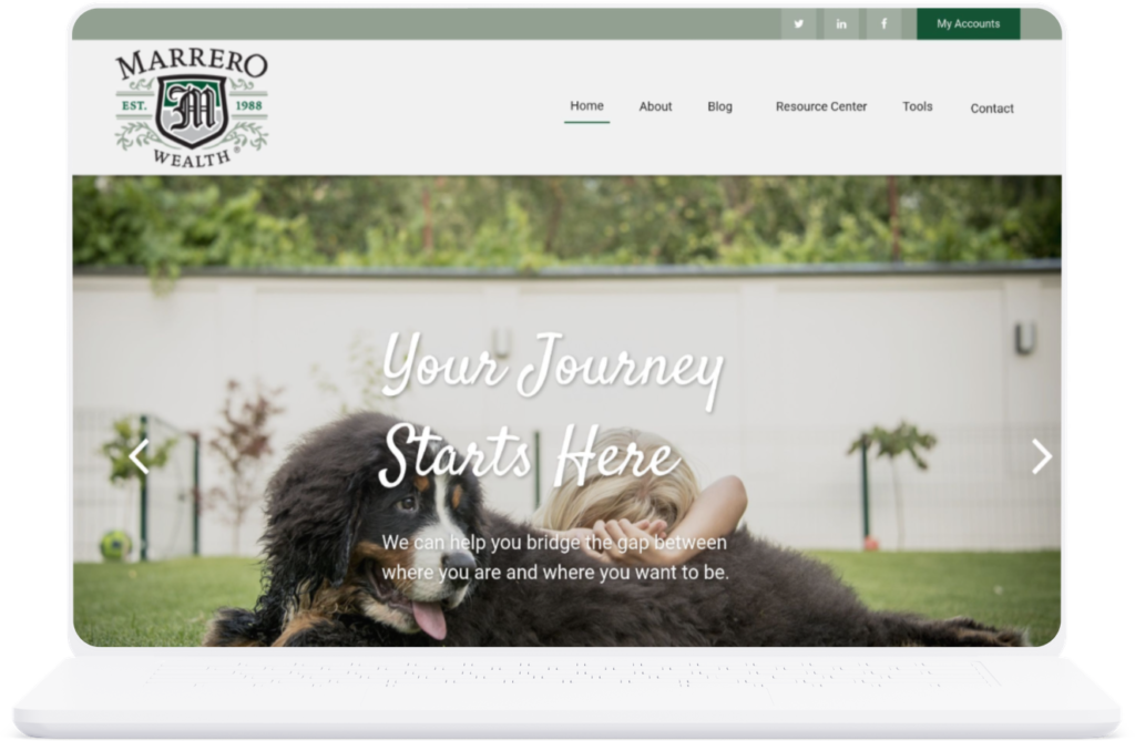 Marrero Wealth Financial Advisor Website