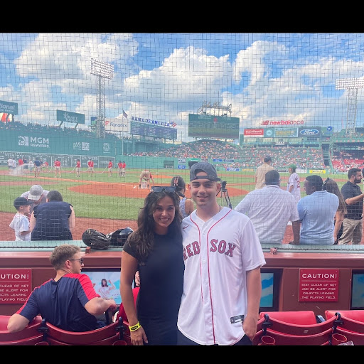 Dylan at a Boston Red Sox game