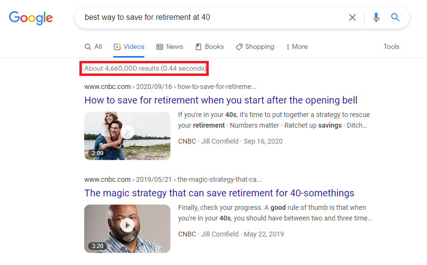 reverse video search with specifics