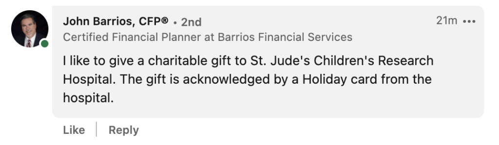 John Barrios client gift idea Post