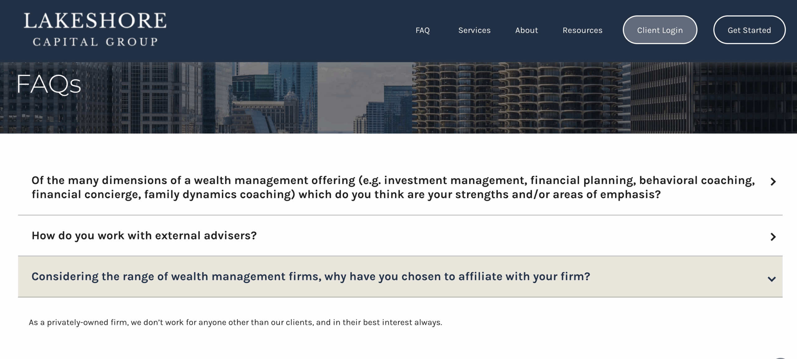 advisor website faq