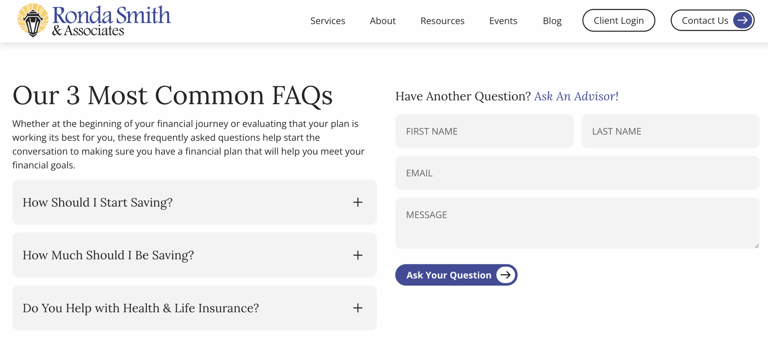 advisor website faq